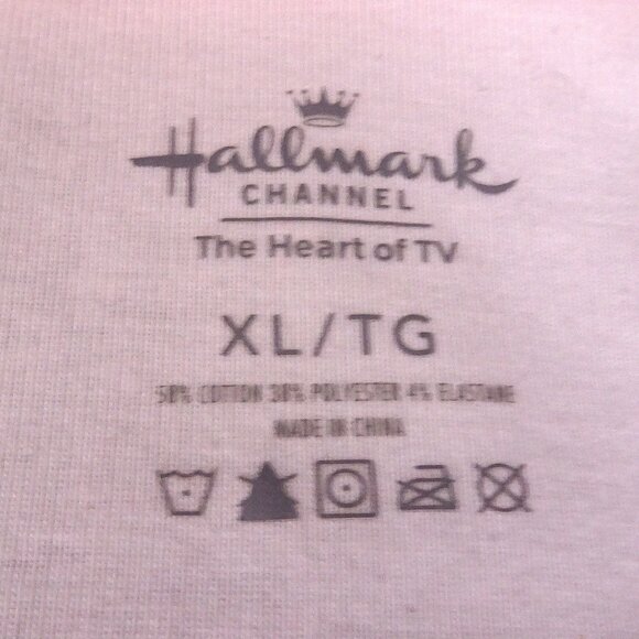 Hallmark Channel Checklist sweatshirt XL Christmas Movies Wine Cookies Presents - Picture 3 of 5